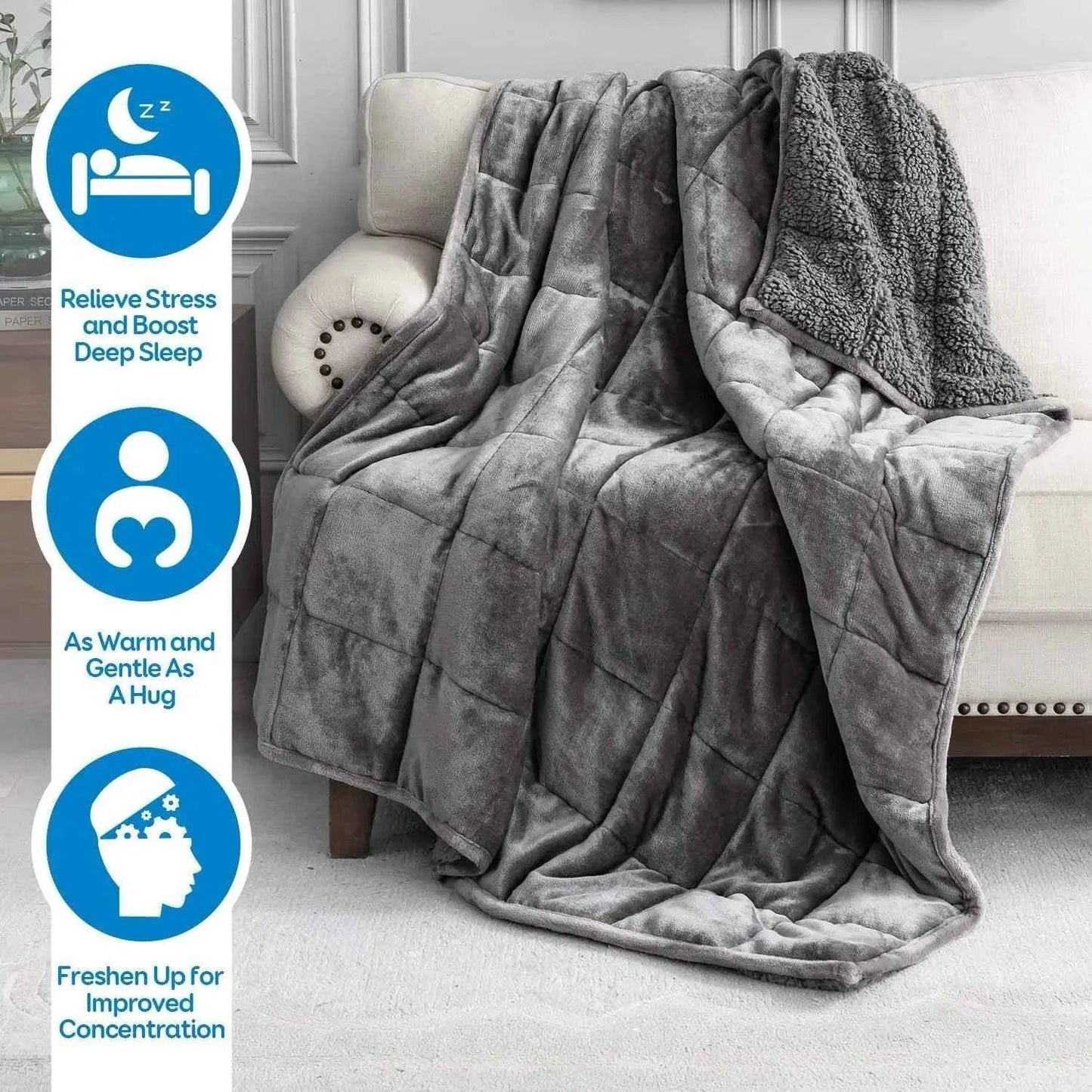 15 lbs Anti-Anxiety Weighted Blanket