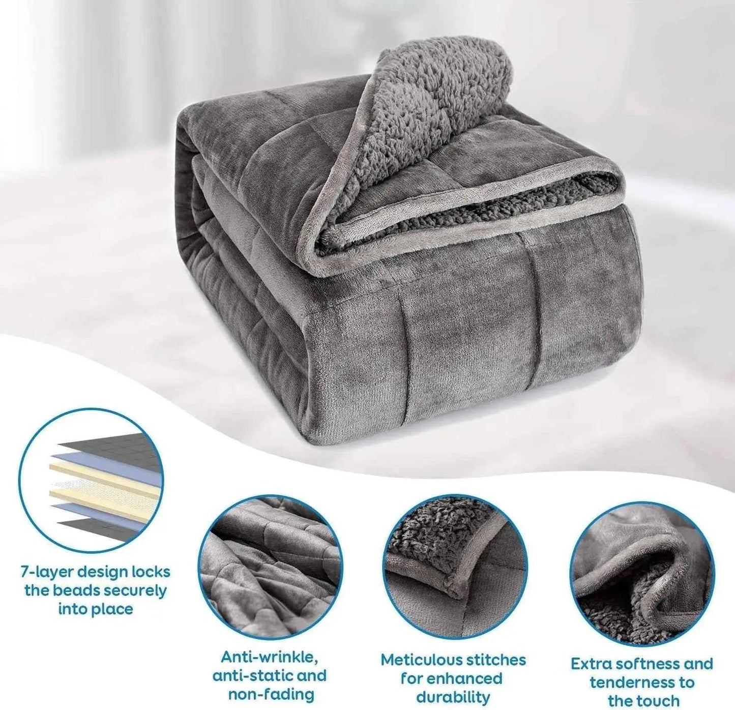 15 lbs Anti-Anxiety Weighted Blanket