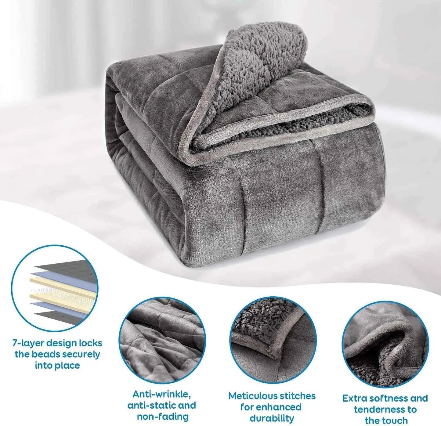 15 lbs Anti-Anxiety Weighted Blanket