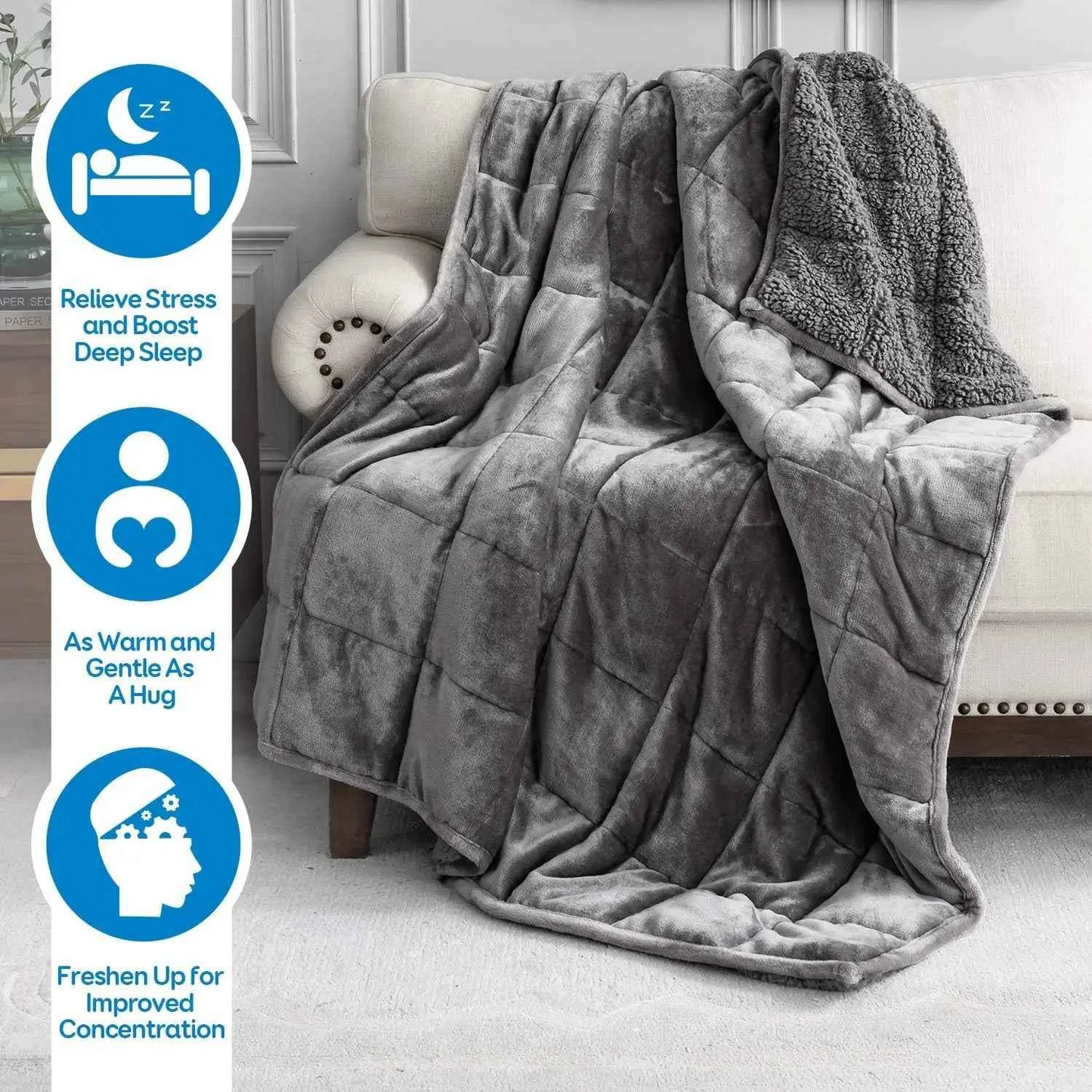 15 lbs Anti-Anxiety Weighted Blanket