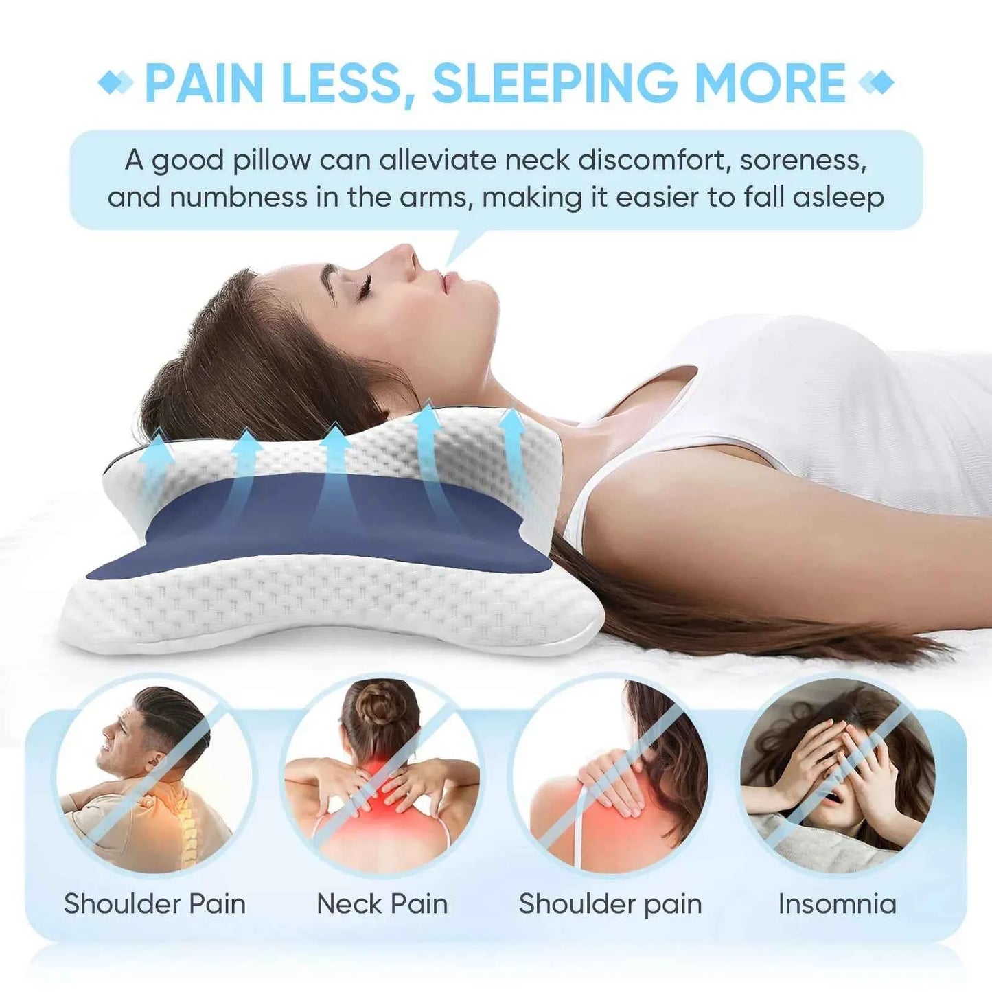 Butterfly Shaped Memory Foam Pillow