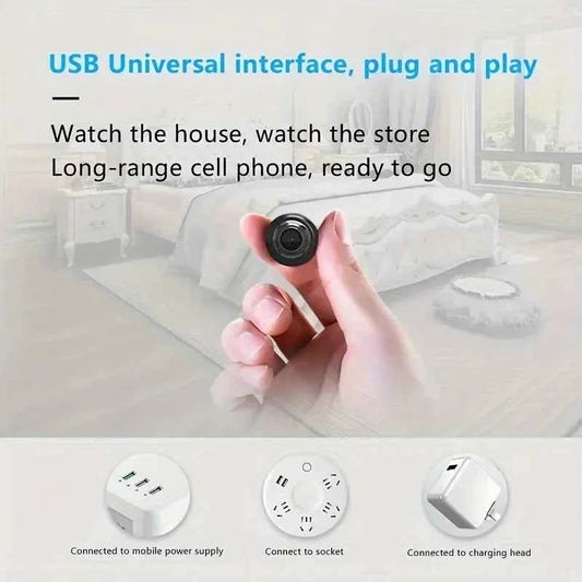1080P HD Mini WiFi Camera Indoor Safety Security Surveillance Baby Monitor Night Vision Camcorder IP Cam Audio Video Recorder