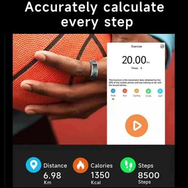 Waterproof Sleep Monitor Smart Ring