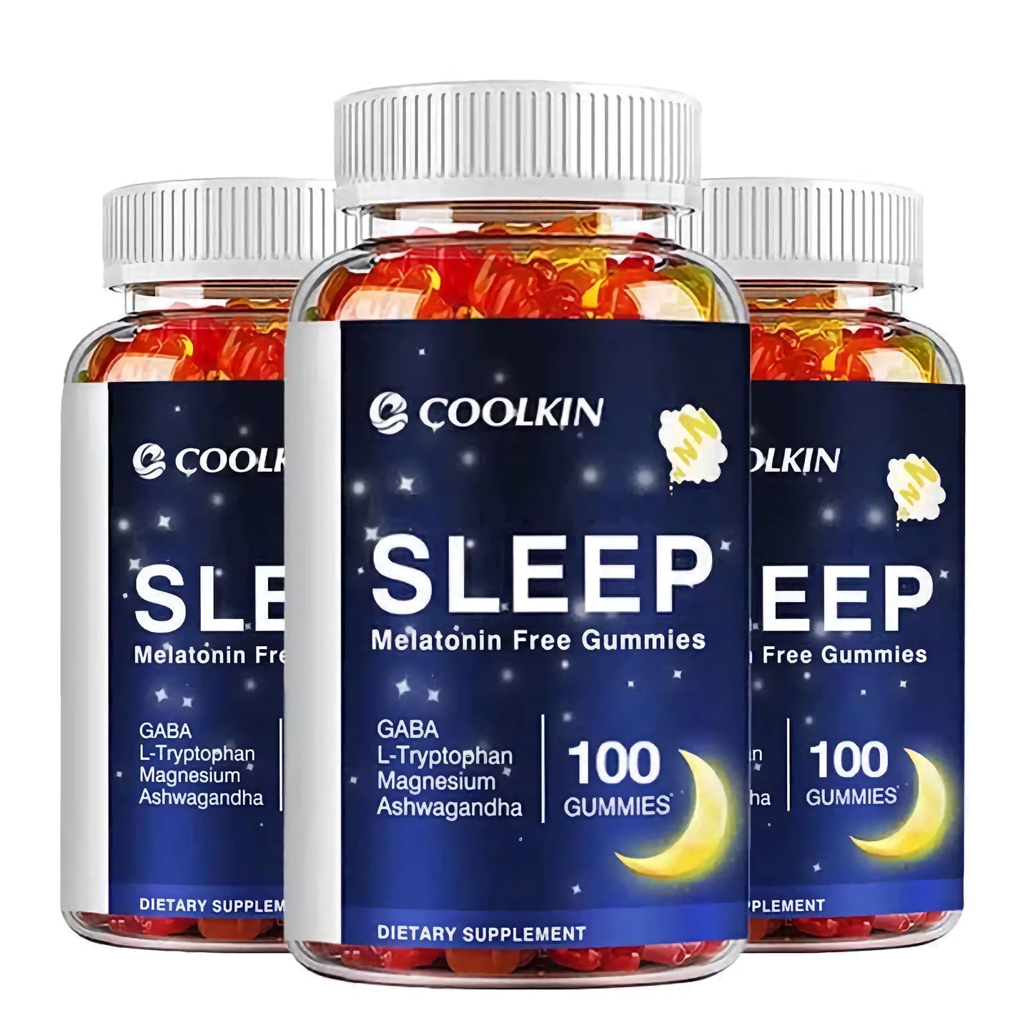 Coolkin brand three bottles of melatonin gummies
