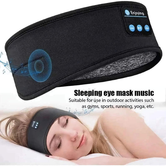 Sleeping with Bluetooth Sleeping Headband on