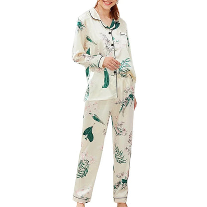 Women's 2 Piece Satin Pajamas