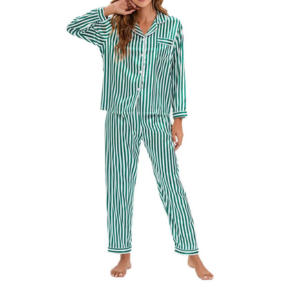 Women's 2 Piece Satin Pajamas